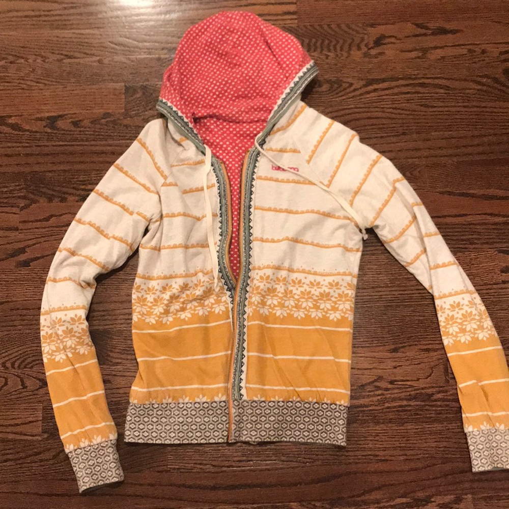 Reversible billabong hooded zip up